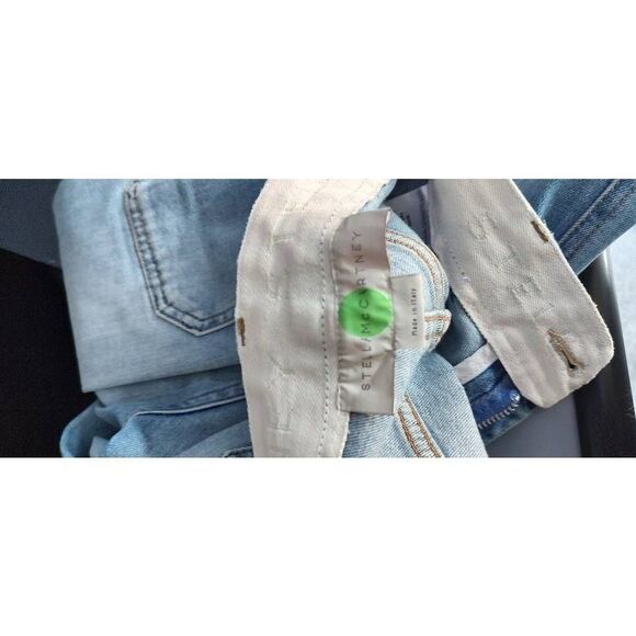 Stella McCartney Sky Blue Wide Leg Jeans - Picture 6 of 8